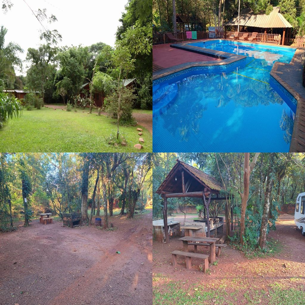 Camping con piscina en puerto Iguazú